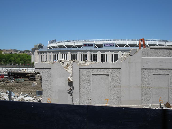 Old Yankee Stadium Demolition From 153rd Street Garage, The Bronx, April 29, 2010