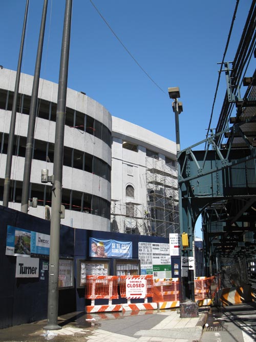 Old Yankee Stadium Demolition From River Avenue and 157th Street, The Bronx, April 29, 2010