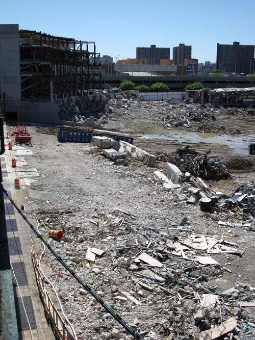 Old Yankee Stadium Demolition From Southbound 4 Train Platform, 161 St-Yankee Stadium Station, The Bronx, April 29, 2010