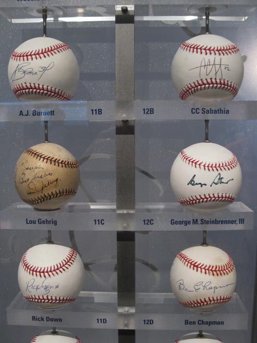 Signed Baseballs, New York Yankees Museum, Yankee Stadium, The Bronx, June 7, 2011