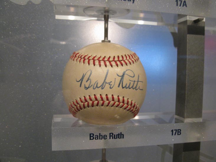 Babe Ruth Signed Baseball, New York Yankees Museum, Yankee Stadium, The Bronx, June 7, 2011
