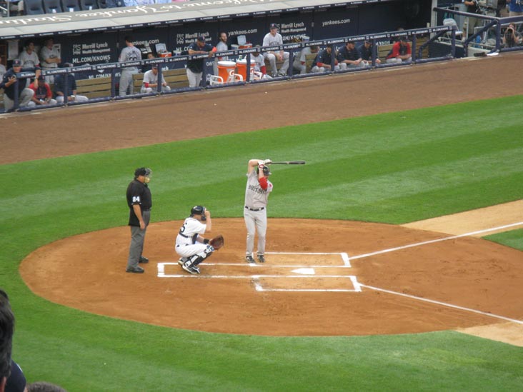 Kevin Youkilis At Bat, New York Yankees vs. Boston Red Sox (Section 214), Yankee Stadium, The Bronx, June 7, 2011