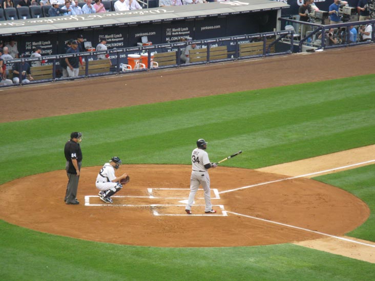 David Ortiz At Bat, New York Yankees vs. Boston Red Sox (Section 214), Yankee Stadium, The Bronx, June 7, 2011