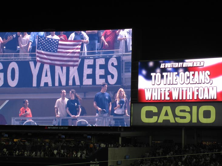 Seventh Inning Stretch, New York Yankees vs. Boston Red Sox (Section 214), Yankee Stadium, The Bronx, June 7, 2011
