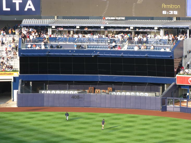Mohegan Sun Sports Bar and Monument Park From Terrace Suite Section 319, New Yankee Stadium, The Bronx, July 1, 2009