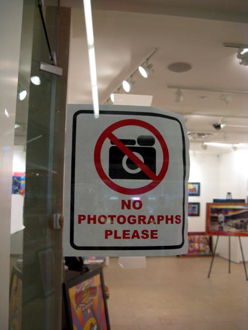Peter Max Gallery, Field Level Concourse, New York Yankees vs. Seattle Mariners, Yankee Stadium, The Bronx, July 1, 2009