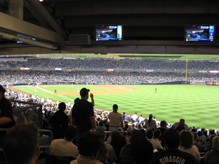 View From Field Level Concourse In Outfield, New York Yankees vs. Seattle Mariners, Yankee Stadium, The Bronx, July 1, 2009