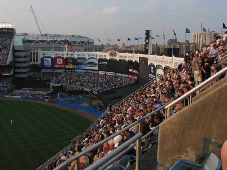 View From Tier Reserved Section 29, New York Yankees vs. Baltimore Orioles, Yankee Stadium, The Bronx, July 28, 2008