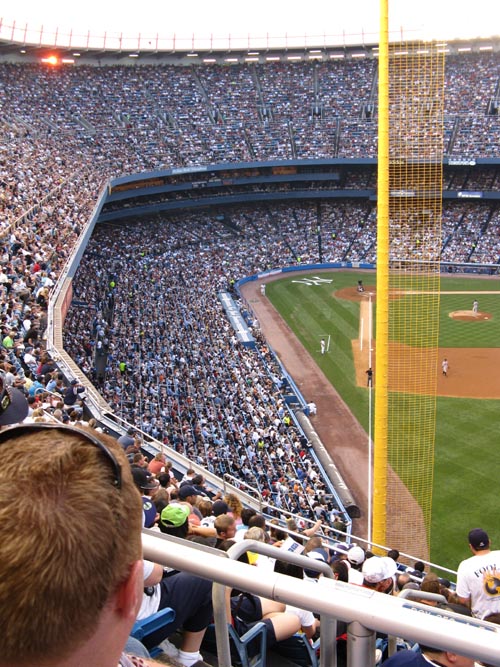 Tier Reserved Section 29, New York Yankees vs. Baltimore Orioles, Yankee Stadium, The Bronx, July 28, 2008