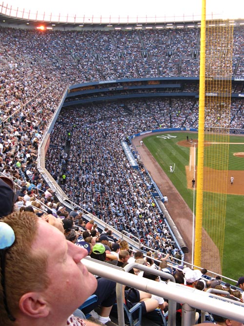 Tier Reserved Section 29, New York Yankees vs. Baltimore Orioles, Yankee Stadium, The Bronx, July 28, 2008