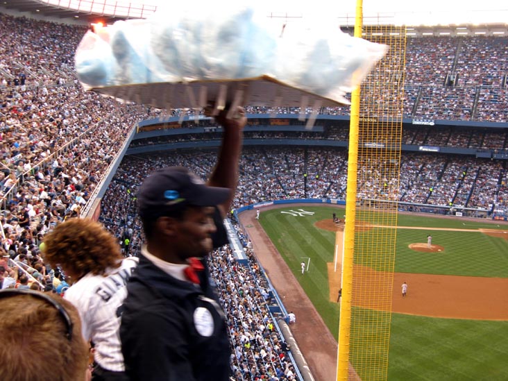 Cotton Candy Vendor, Tier Reserved Section 29, New York Yankees vs. Baltimore Orioles, Yankee Stadium, The Bronx, July 28, 2008