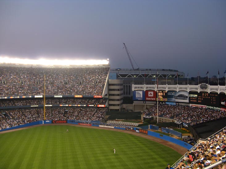 New Yankee Stadium From Tier Reserved Section 29, New York Yankees vs. Baltimore Orioles, Yankee Stadium, The Bronx, July 28, 2008