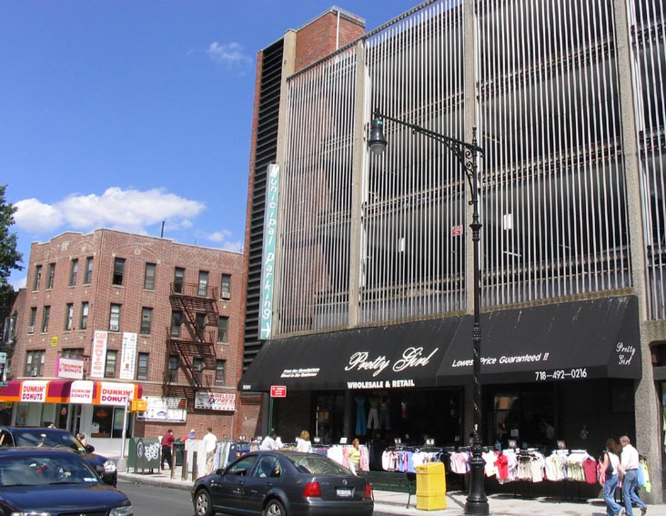 Municipal Parking Garage, East side of Fifth Avenue between 85th and 86th Street, Bay Ridge, Brooklyn