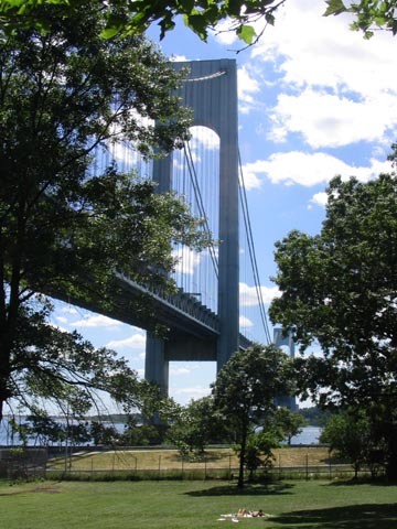 Verrazano-Narrows Bridge Tower, John Paul Jones Park, Bay Ridge, Brooklyn