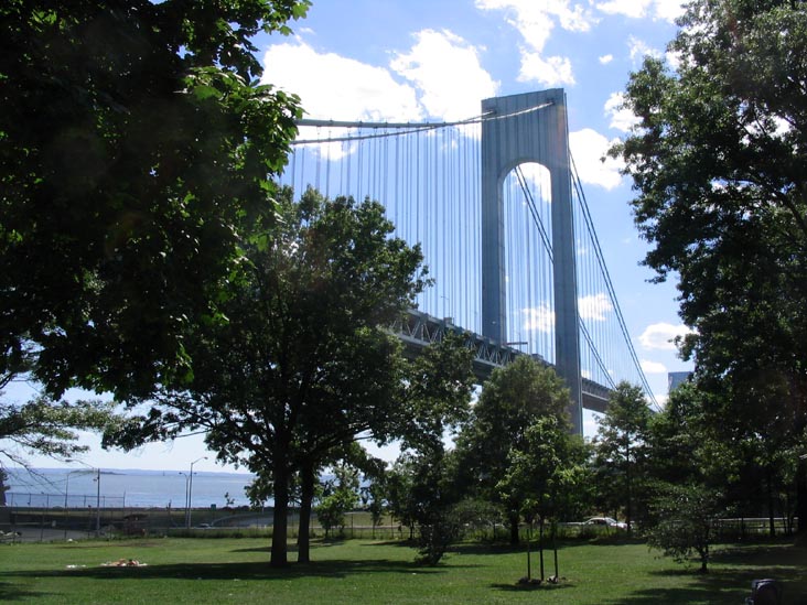 Verrazano-Narrows Bridge Towers from John Paul Jones Park, Bay Ridge, Brooklyn