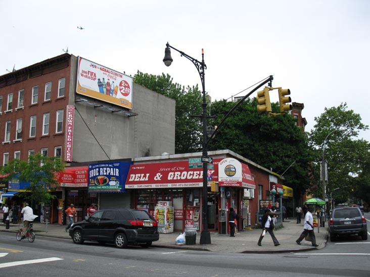 Fulton Street and Throop Avenue, NW Corner, Bedford-Stuyvesant, Brooklyn