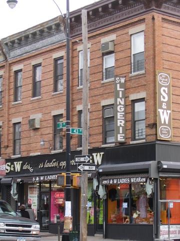 S&W Lingerie, Thirteenth Avenue and 43rd Street, NE Corner, Borough Park, Brooklyn