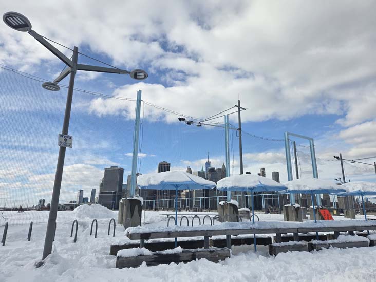 Picnic Peninsula, Pier 5, Brooklyn Bridge Park, Brooklyn, February 24, 2026