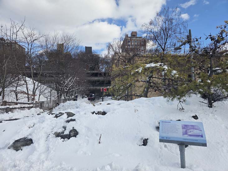 Greenway at Montague Street Tunnel Ventilation Shaft, Brooklyn Bridge Park, Brooklyn, February 24, 2026
