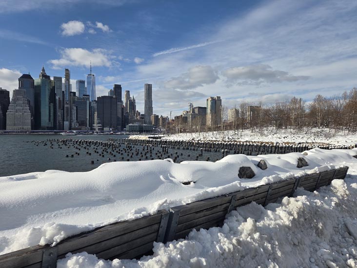 View Toward Pier 1 From Pier 2 Uplands, Brooklyn Bridge Park, Brooklyn, February 24, 2026
