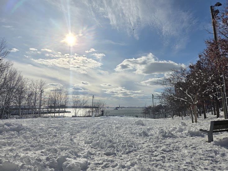 Harbor View Lawn, Pier 1, Brooklyn Bridge Park, Brooklyn, February 24, 2026