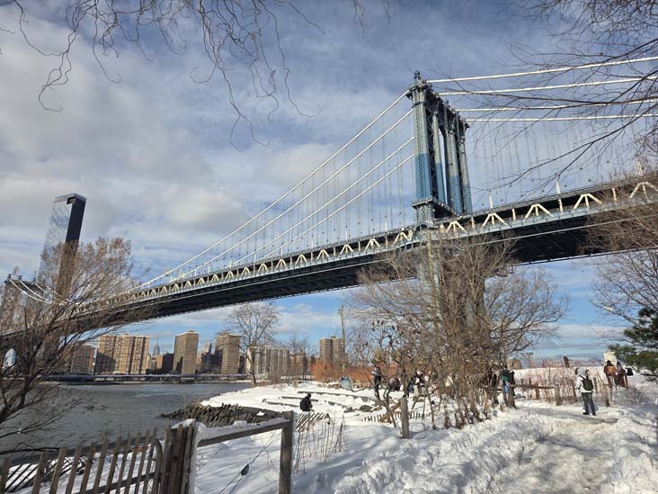 Manhattan Bridge, Main Street, Brooklyn Bridge Park, Brooklyn, February 24, 2026
