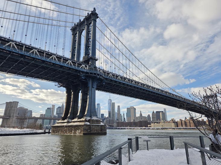 Manhattan Bridge From John Street, Brooklyn Bridge Park, Brooklyn, February 24, 2026