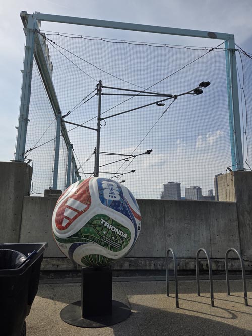 Adidas Trionda 2026 World Cup Ball, Pier 5, Brooklyn Bridge Park, Brooklyn, April 16, 2026