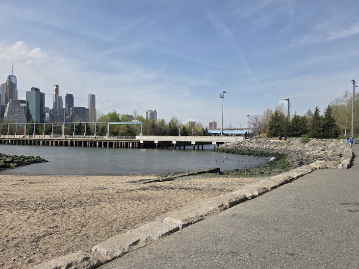 Pier 3 and Pier 4 Beach, Brooklyn Bridge Park, Brooklyn, April 16, 2026