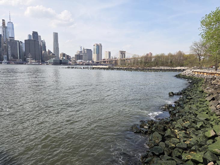 View Toward Pier 1 From Pier 2 Uplands, Brooklyn Bridge Park, Brooklyn, April 16, 2026