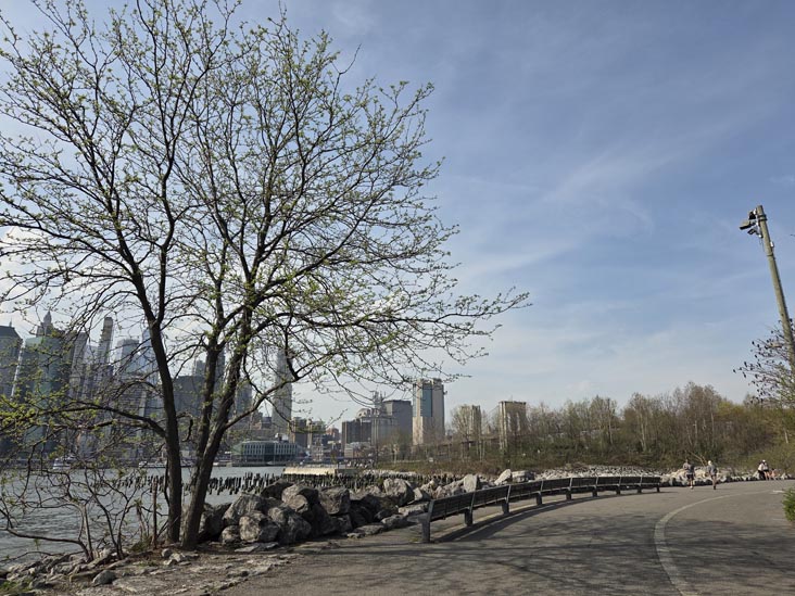 Greenway, Pier 2 Uplands, Brooklyn Bridge Park, Brooklyn, April 16, 2026