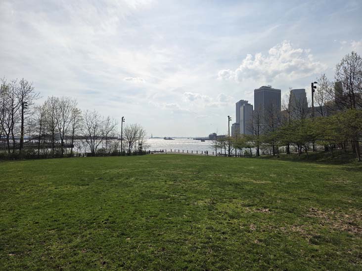 Harbor View Lawn, Pier 1, Brooklyn Bridge Park, Brooklyn, April 16, 2026
