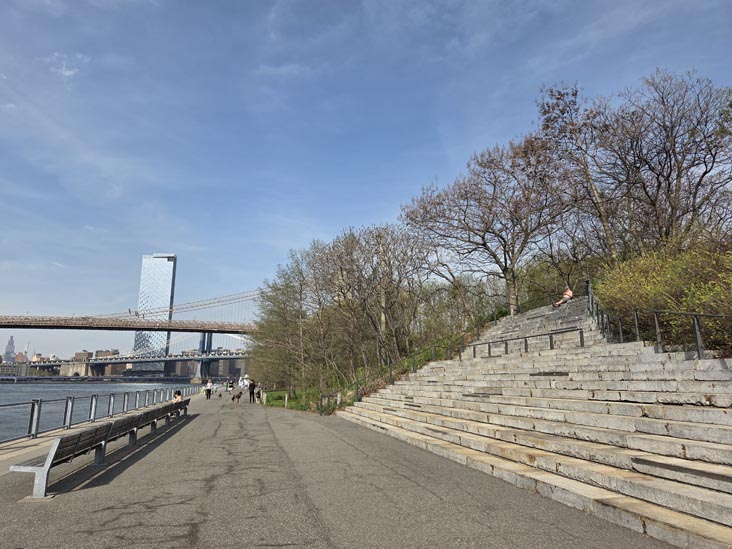 Granite Prospect, Pier 1, Brooklyn Bridge Park, Brooklyn, April 16, 2026