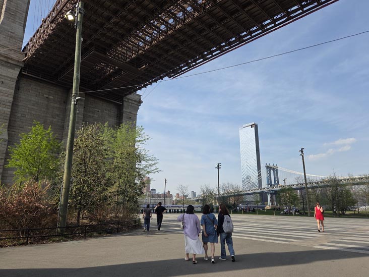 Roebling Plaza, Brooklyn Bridge Park, Brooklyn, April 16, 2026