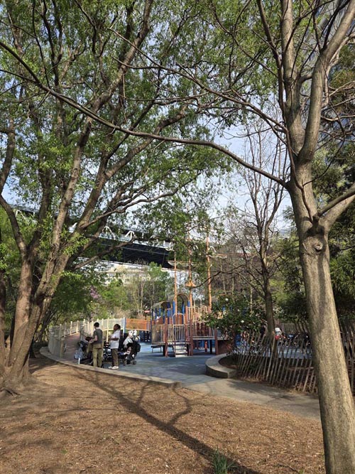 Main Street Playground, Main Street, Brooklyn Bridge Park, Brooklyn, April 16, 2026