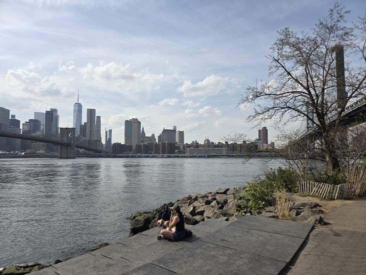 Lower Manhattan From Pebble Beach, Main Street, Brooklyn Bridge Park, Brooklyn, April 16, 2026