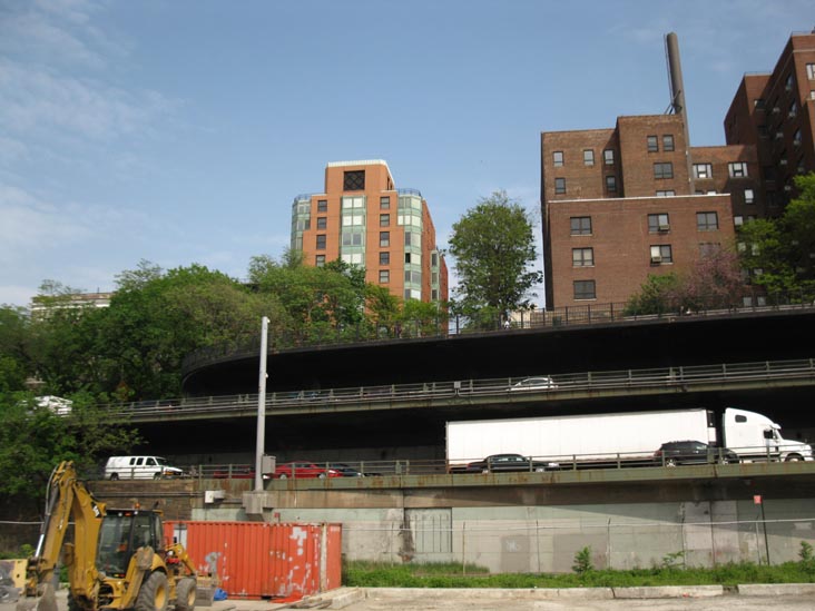 Brooklyn-Queens Expressway Cantilevered Section From Brooklyn Bridge Park, Brooklyn, May 13, 2011