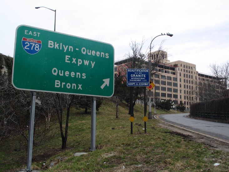 Brooklyn-Queens Expressway On-ramp at Atlantic Avenue, Brooklyn
