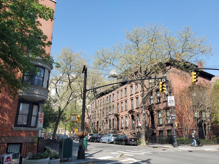 Joralemon Street at Hicks Street, Brooklyn Heights, Brooklyn, April 24, 2025