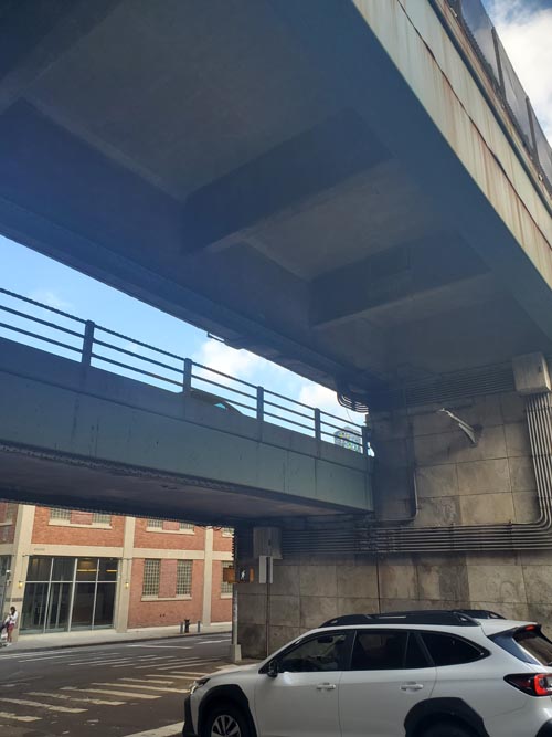 Joralemon Street at Furman Street, Brooklyn Heights, Brooklyn, August 25, 2025