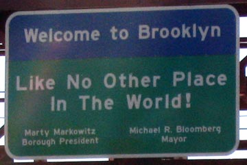 Welcome to Brooklyn Sign, Pulaski Bridge, Greenpoint, Brooklyn