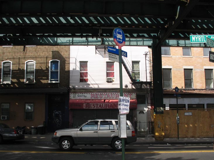 Myrtle Avenue Across the Street from Freedom Square, Bushwick, Brooklyn