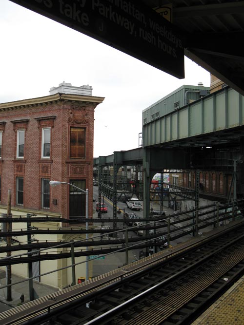 View From Manhattan-Bound Platform, Myrtle Avenue-Broadway Station, Bushwick, Brooklyn