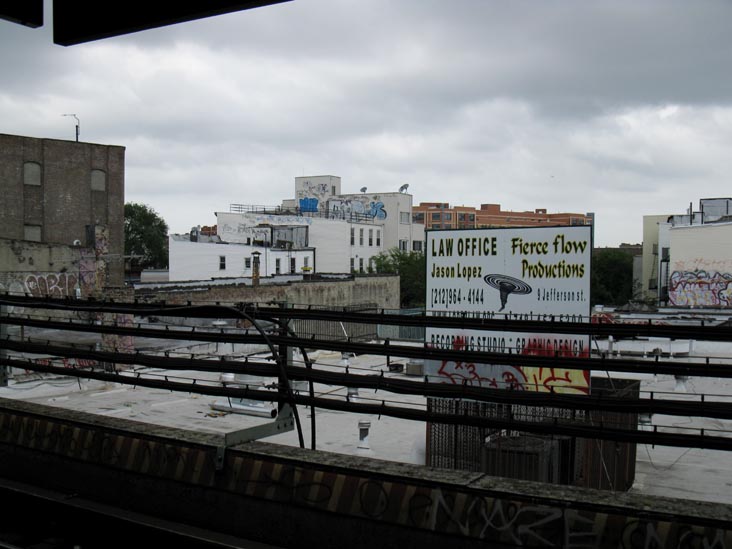 View From Manhattan-Bound Platform, Myrtle Avenue-Broadway Station, Bushwick, Brooklyn