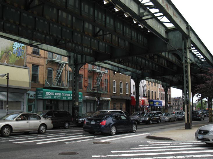 Myrtle Avenue at Bushwick Avenue, Bushwick, Brooklyn