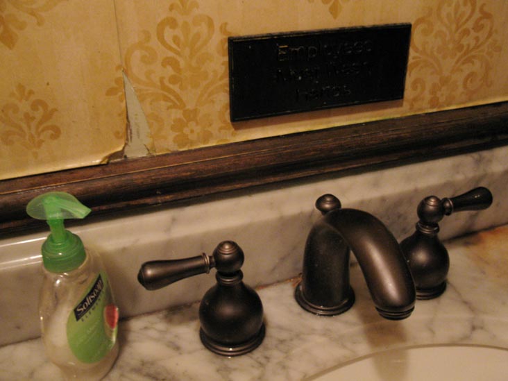 Employees Must Wash Hands, Clover Club, 210 Smith Street, Carroll Gardens, Brooklyn, November 6, 2010