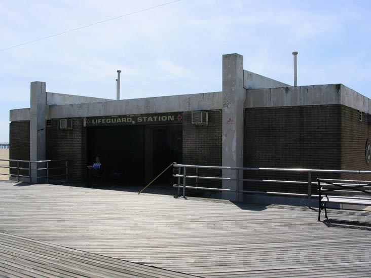 Lifeguard Station, Coney Island Boardwalk, Coney Island, Brooklyn, May 20, 2004