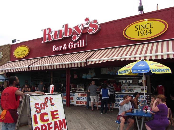 Ruby's Bar & Grill, Boardwalk, Coney Island, Brooklyn, September 2, 2012