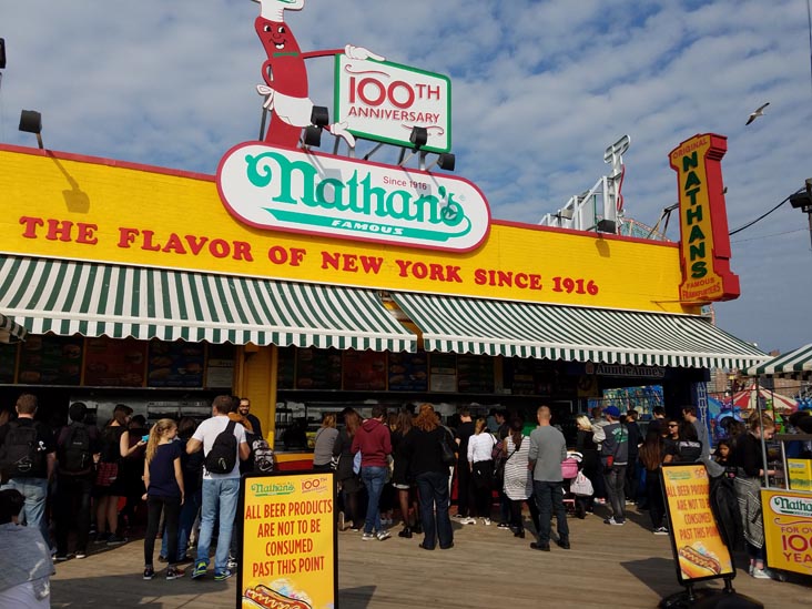 Nathan's, Boardwalk, Coney Island, Brooklyn, October 30, 2016