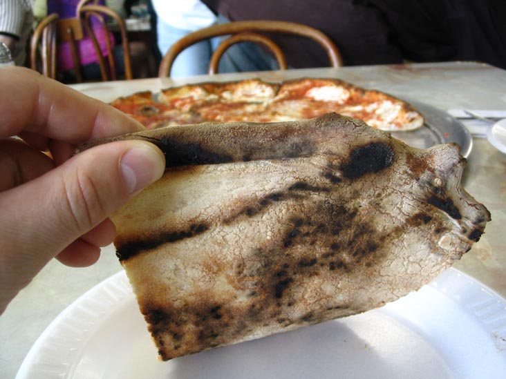 Pizza Crust, Totonno's, 1524 Neptune Avenue, Coney Island, Brooklyn